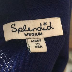 Splendid Tops - Splendid Royal Blue Waffle Cowl Neck Top Splendid Tops - Splendid Royal Blue Waffle Cowl Neck Top
